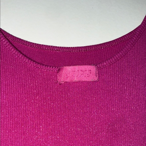 Skims Soft Lounge Magenta Shimmer Slip Dress - Picture 4 of 4